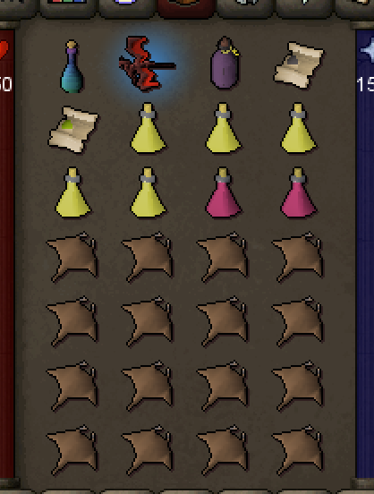 Recommended inventory for Thanatos