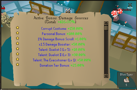 Bonus Sources interface