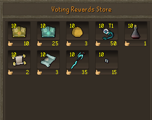 Vote Points Shop