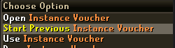 Previous Instance re-entry option