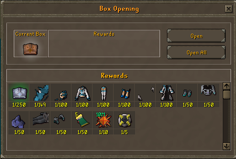Bronze Trio-Chest — Updated Loot Table