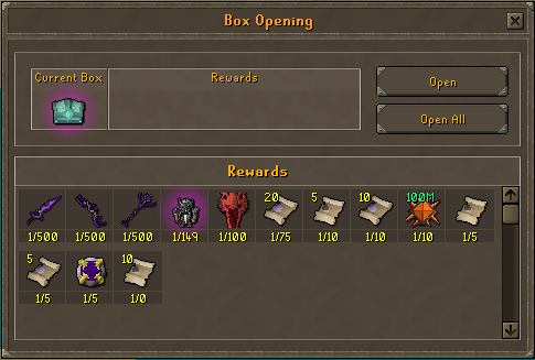Platinum Trio-Chest — Updated Loot Table